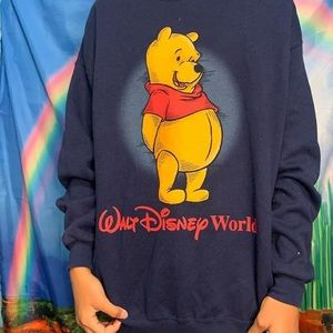 Vintage Pooh Bear Navy CrewNeck